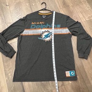 NFL TEAM apparel Official Miami Dolphins long sleeve shirt XL